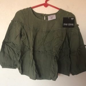Okie Dokie girls peasant shirt